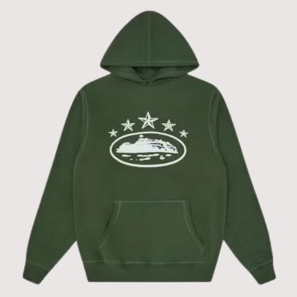 Corteiz 5 Starz Alcatraz Hoodie Green