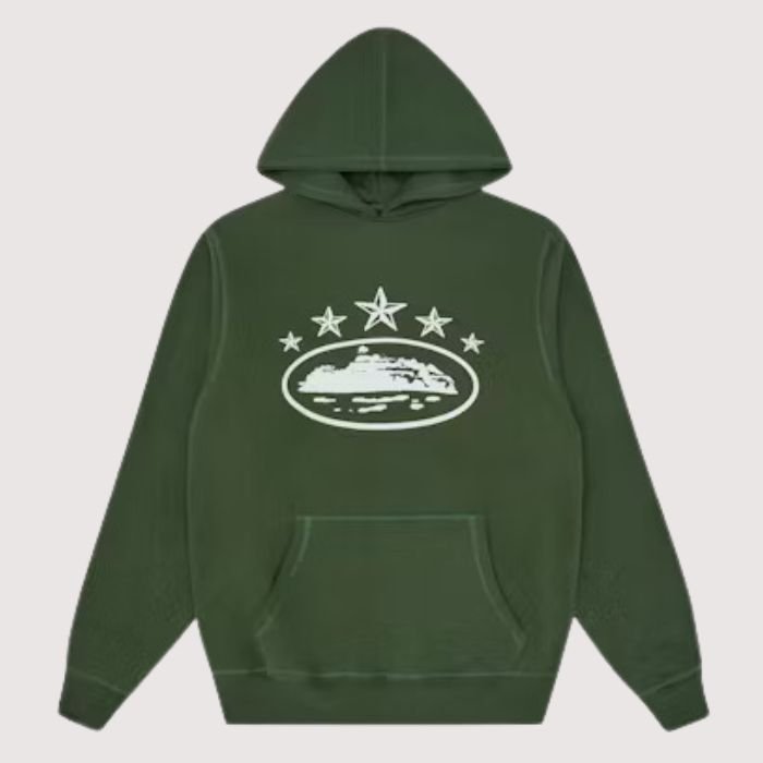 Corteiz 5 Starz Alcatraz Hoodie Corteiz 5 Starz Alcatraz Hoodie Green