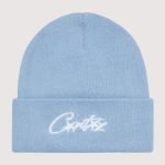 Corteiz Allstarz Folded Beanie Baby Blue