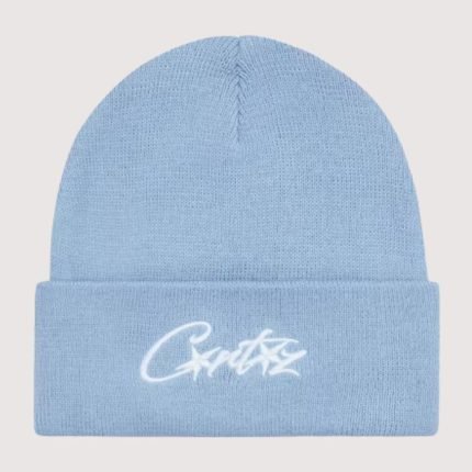 Corteiz Allstarz Folded Beanie Baby Blue