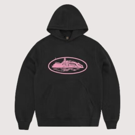 Corteiz Alcatraz V2 Hoodie Black/Pink