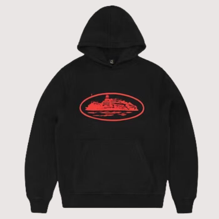 Corteiz Alcatraz V2 Hoodie Corteiz Alcatraz V2 Hoodie Black/Red