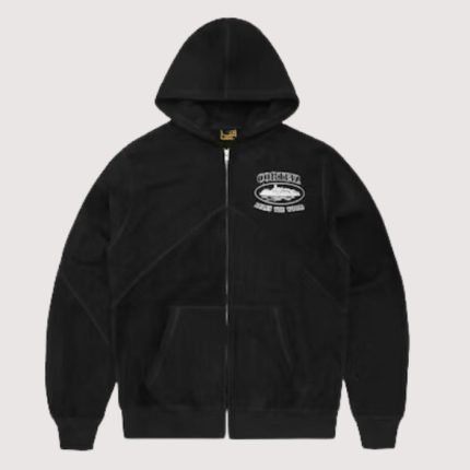 Corteiz Superior V2 Zip-Up Hoodie Black