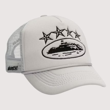 Corteiz 4Starz Alcatraz Trucker Hat Grey