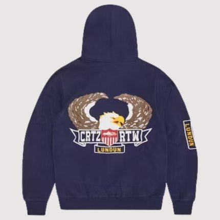 Corteiz Dipset Zip-Up Hoodie Navy