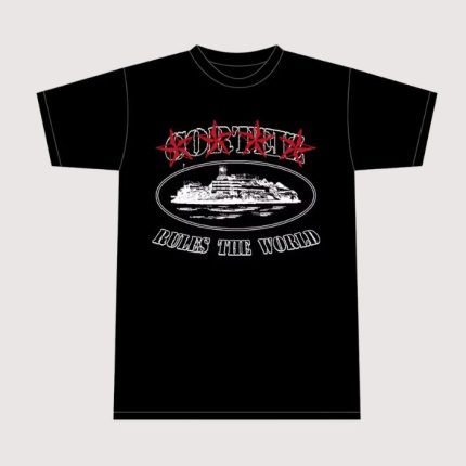 Corteiz 4Starz Alcatraz T-shirt Black