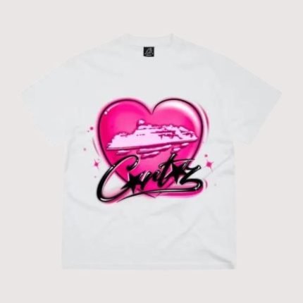 Corteiz Alcatraz Heart Tee White