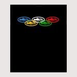 Corteiz Alcatraz Olympic T-shirt Black