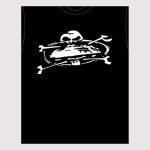 Corteiz Alcatraz Skull T-shirt Black
