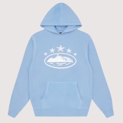 Corteiz 5 Starz Alcatraz Hoodie Baby Blue