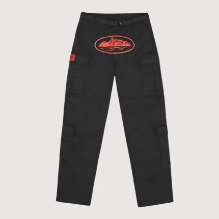 Corteiz Guerillaz Cargos Black/Red