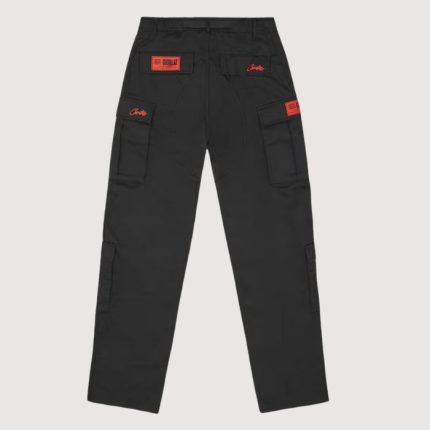 Corteiz Guerillaz Cargos Black/Red