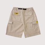 Corteiz Alcatraz Cargo Shorts Beige