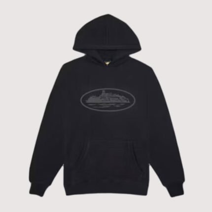 Corteiz OG Alcatraz Hoodie Triple Black