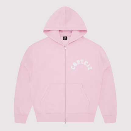 Corteiz Colly Arch Zip Hoodie Pink
