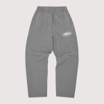 Corteiz Island Puff Print Open Hem Pant Gully Grey