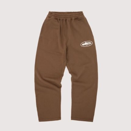 Corteiz Island Puff Print Open Hem Pant