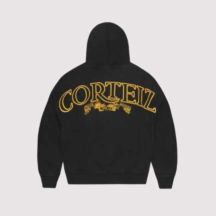 Supeiror Royale Zip Hoodie Black / Yellow
