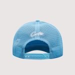 Alcatraz Puff Print Trucker Hat Baby Blue