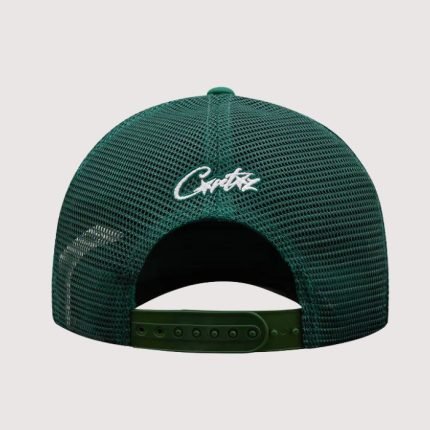 Alcatraz Puff Print Trucker Hat Green