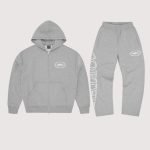 Superior Royale Zipper Tracksuit Heather Grey