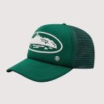 Alcatraz Puff Print Trucker Hat Green