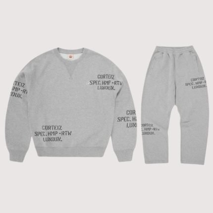 HMP Stencil Crewneck Light Heather Tracksuit
