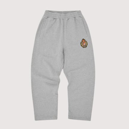 Royale Crest Open Hem Sweatpant Heather Grey
