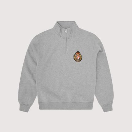 Royale Crest Quarter Zip Heather Grey