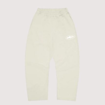 Cortiez Island Puff Print Open Hem Sweatpant Off White
