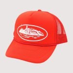 Corteiz Alcatraz Trucker Hat Red