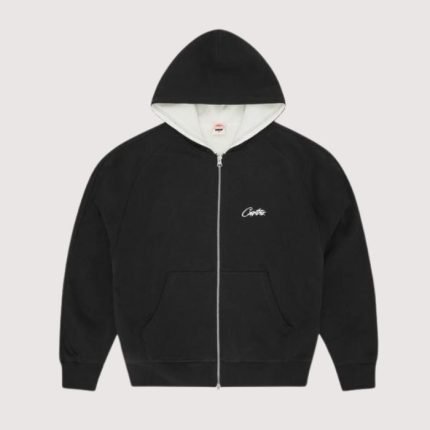Corteiz Hmp Thermal Zip Hoodie Black