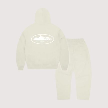Cortiez Island Puff Print Tracksuit Off White