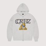 Cortiez Lion Boxy Zip Hoodie Light Heather