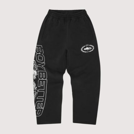 Corteiz Bbk Royale Open Hem Sweatpant Black