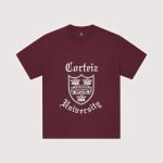 Corteiz Uni Heavyweight Tee Burgundy
