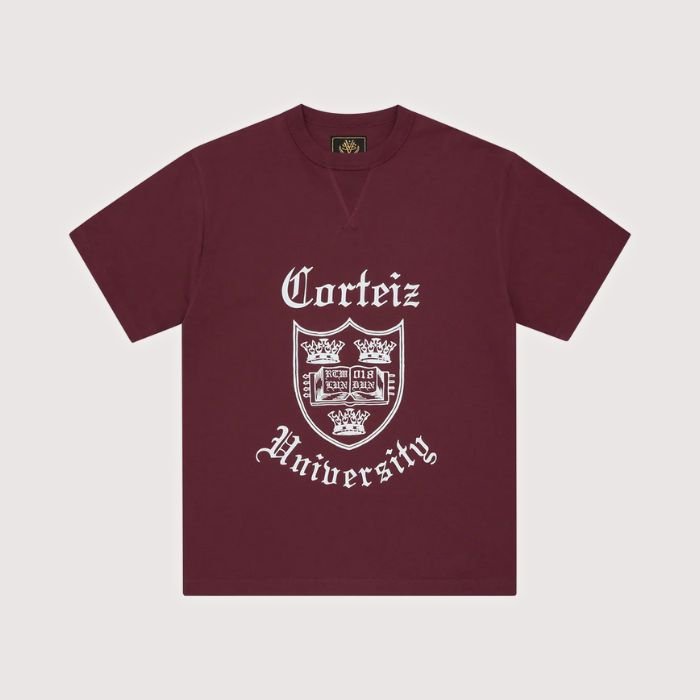 Corteiz Uni Heavyweight Tee Burgundy Corteiz Uni Heavyweight Tee Burgundy