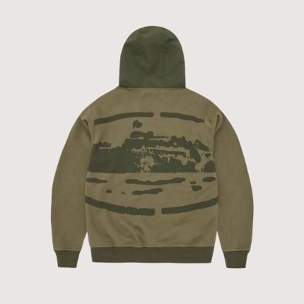 Corteiz Guerillaz Ripstop Zip Hoodie Olive