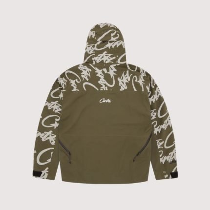 Corteiz Elitework™ Waterproof Shell Jacket V2 Khaki