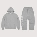 Corteiz Lundun Stitch Zip Tracksuit Heather Grey