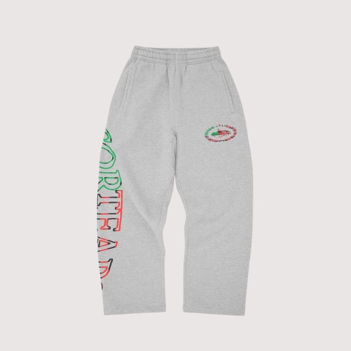 Corteiz Cortears Royale Open Hem Sweatpant Heather Grey Corteiz Cortears Royale Open Hem Sweatpant Heather Grey