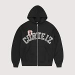 Corteiz Arch Shield Open Hem Tracksuit Black