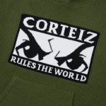 Corteiz Huey Knit Hoodie Olive