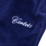 Corteiz Pista Velour Track Pant Navy