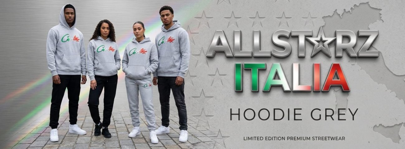 Corteiz Hoodie and Corteiz Allstarz Italia Hoodie Grey Streetwear Style Meets Comfort