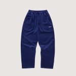 Corteiz Pista Velour Track Pant Navy