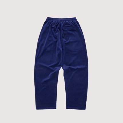 Corteiz Pista Velour Track Pant Navy