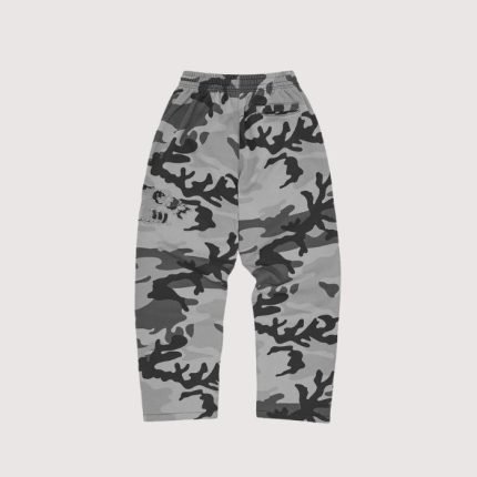 Corteiz Diplomatic Open Hem Sweapant Washed Camo