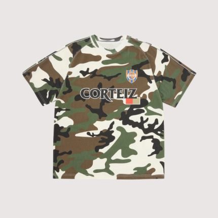 Corteiz Giapponese Cotton Jersey Woodland Camo