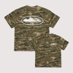 Corteiz Island Puff Print Tee Digi Camo